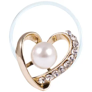 انگشتر پا طرح قلب و مروارید مدل Toe Ring 2