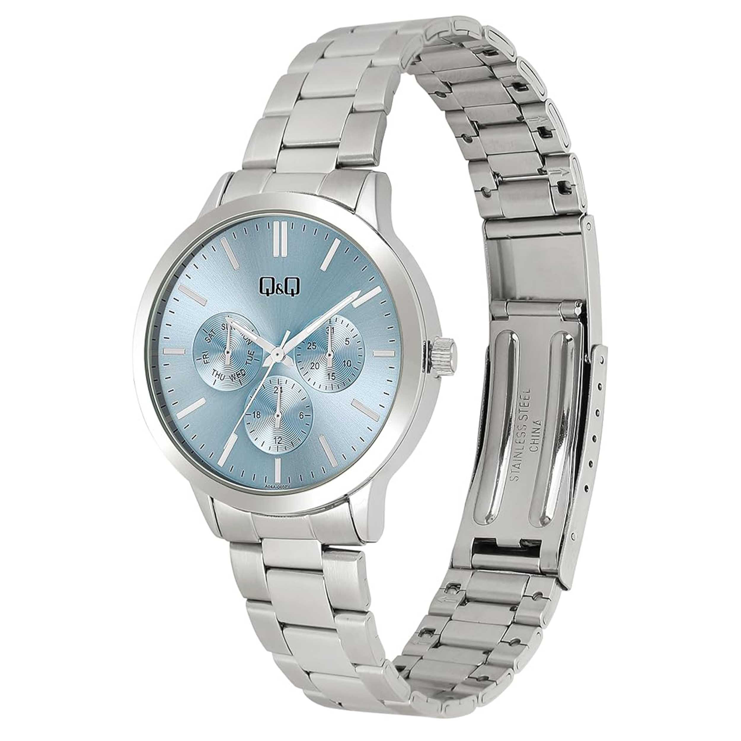 ساعت مچی عقربهای مردانه کیو اند کیو مدل A04A-003PY ساعت مچی عقربهای مردانه کیو اند کیو مدل A04A-003PY