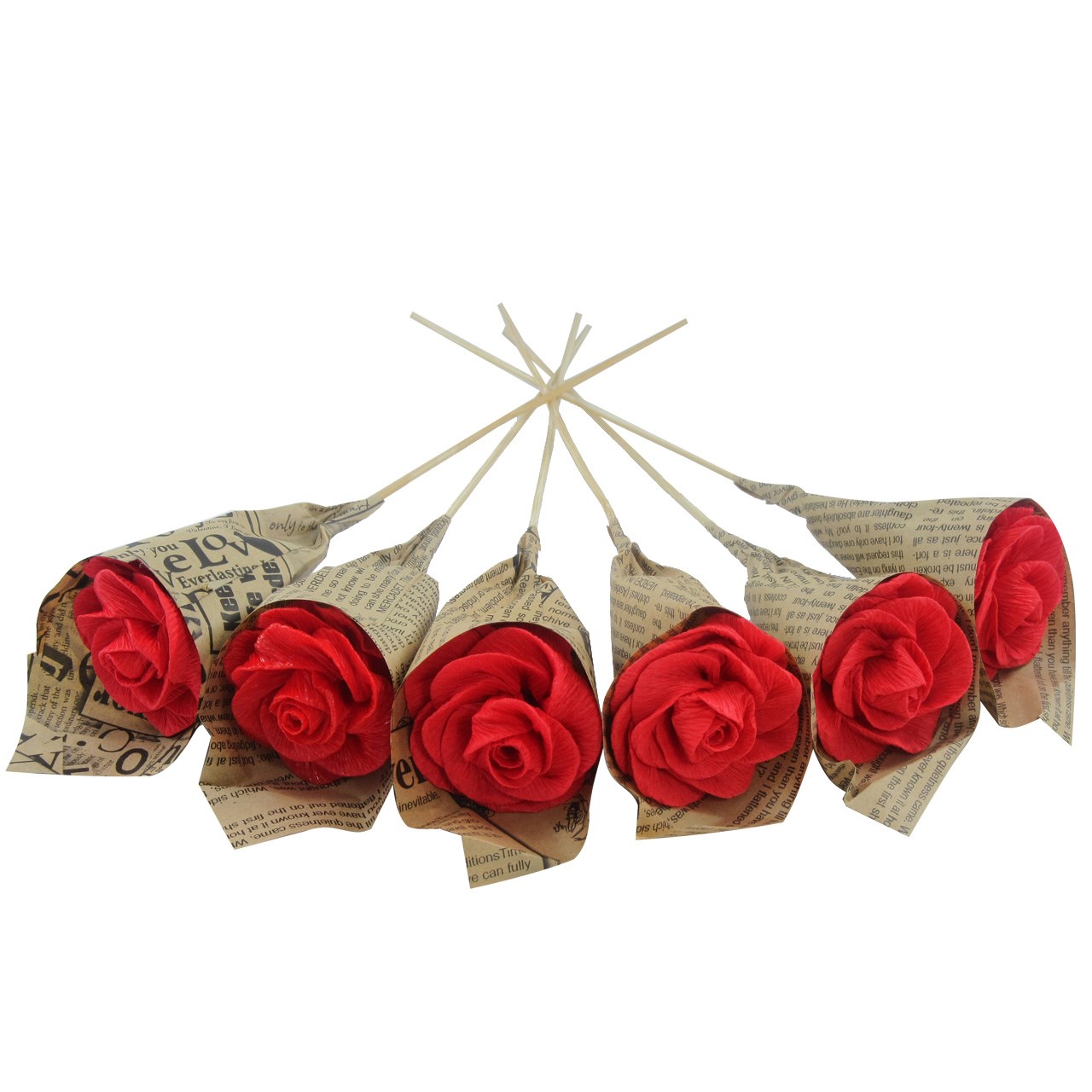 نکته خرید - قیمت روز گل مصنوعی کوه شاپ مدل گل کاغذی هدی کد D139 - A029 مجموعه 6 عددی خرید