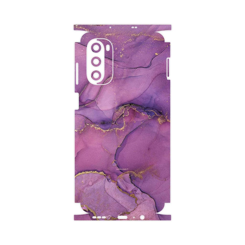 برچسب پوششی ماهوت مدل Purple Marble-FullSkin مناسب برای گوشی موبایل موتورولا Moto G52