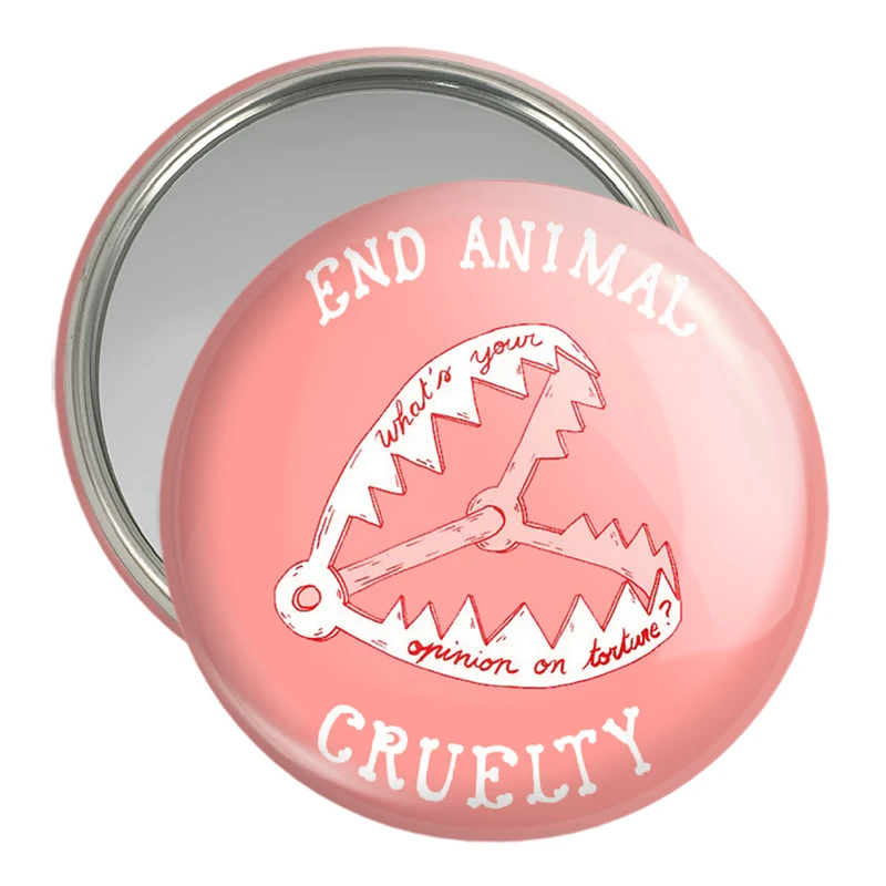 آینه جیبی خندالو مدل حمایت از حیوانات کد 27361