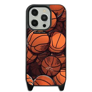 AKAM AMC-WLA15PRO-BASKETBALL8 Cover For Apple iPhone 15 Pro