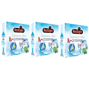 کاندوم ردلایت مدل Japanese Mint مجموعه سه عددی