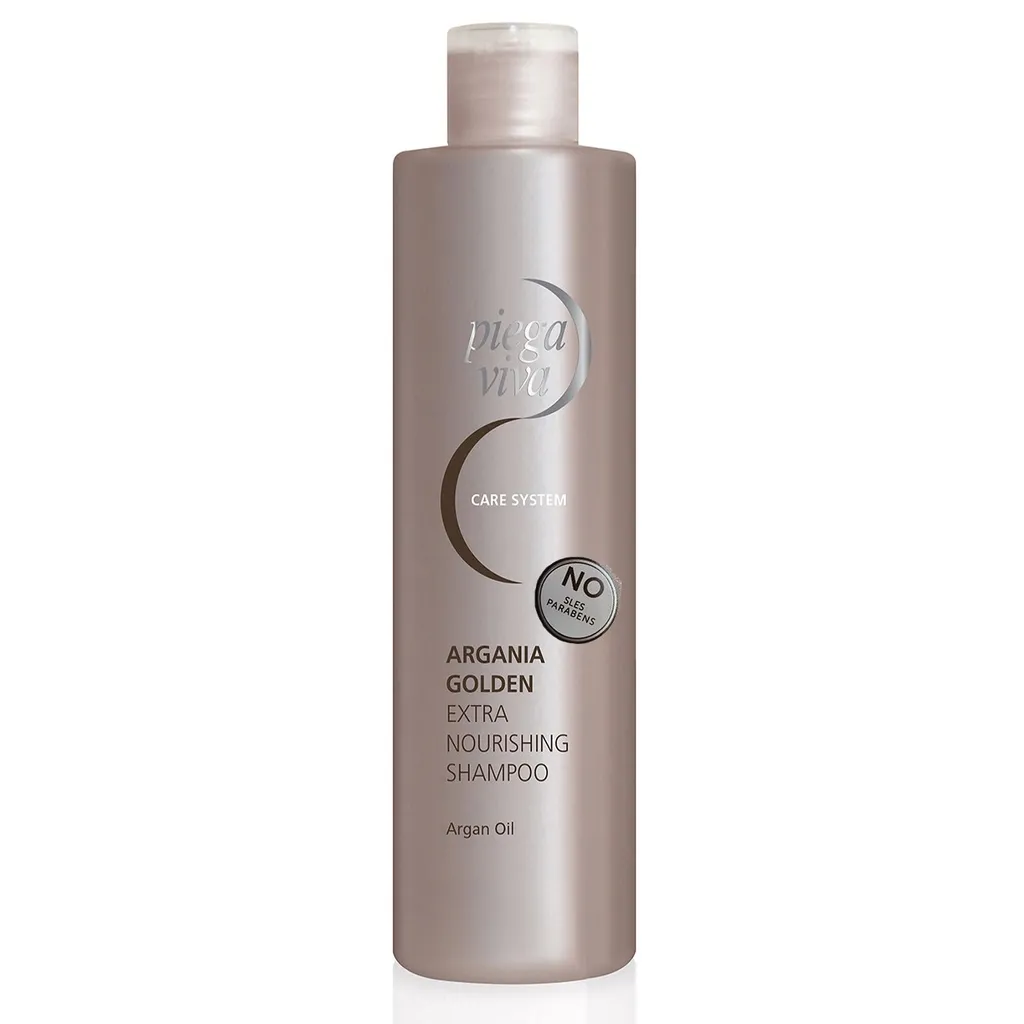 شامپو مو پیگا ویوا مدل Argania Golden Extra Nourishing حاوی روغن آرگان حجم 250 میلی لیتر