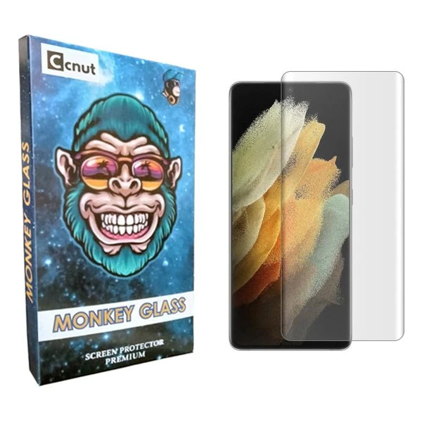 محافظ صفحه نمایش کوکونات مدل mnk UV مناسب برای گوشی موبایل سامسونگ Galaxy S21 Ultra