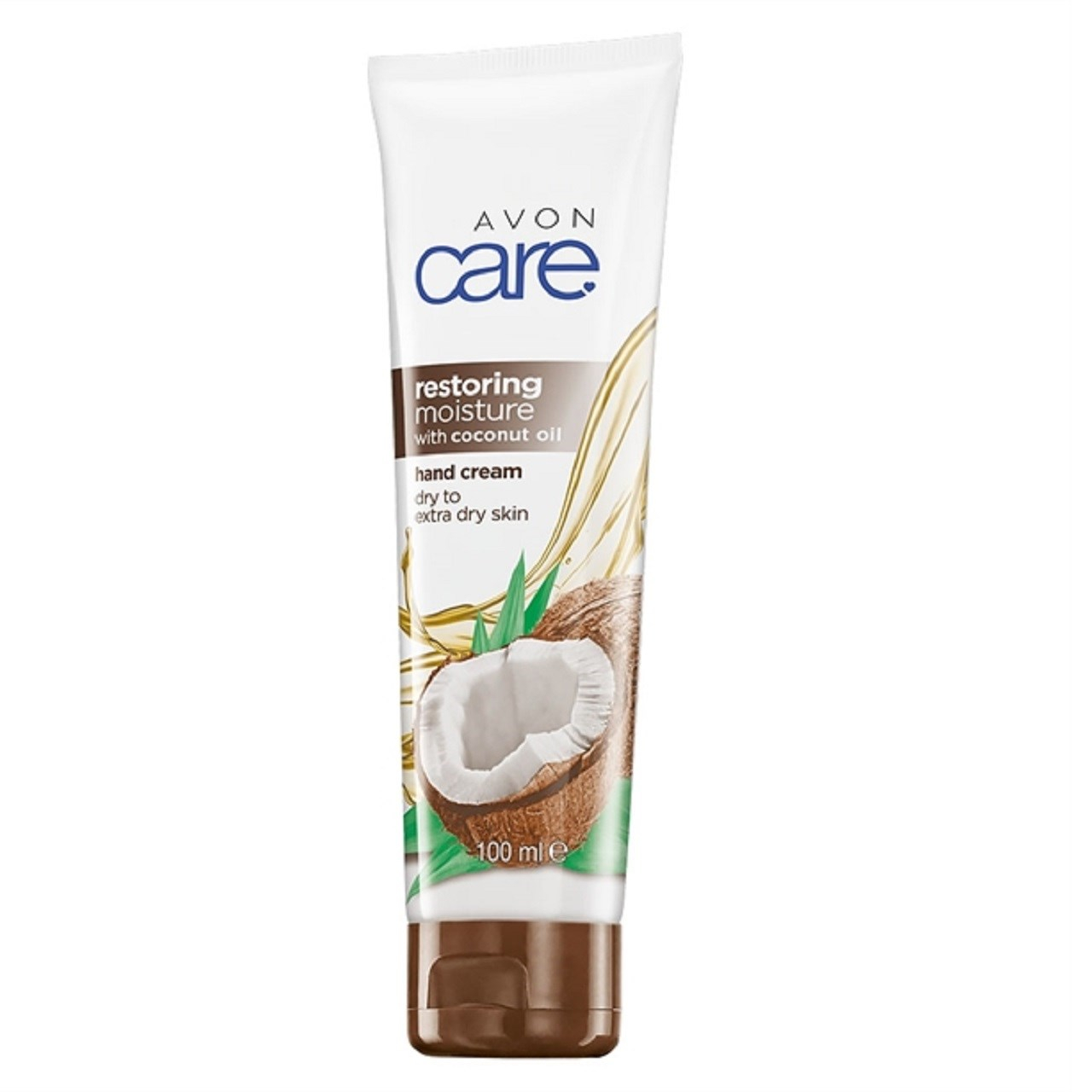 کرم دست و ناخن آون مدل Avon Care Restoring Moisture with Coconut Oil Hand Cream حجم 100 میلی لیتر