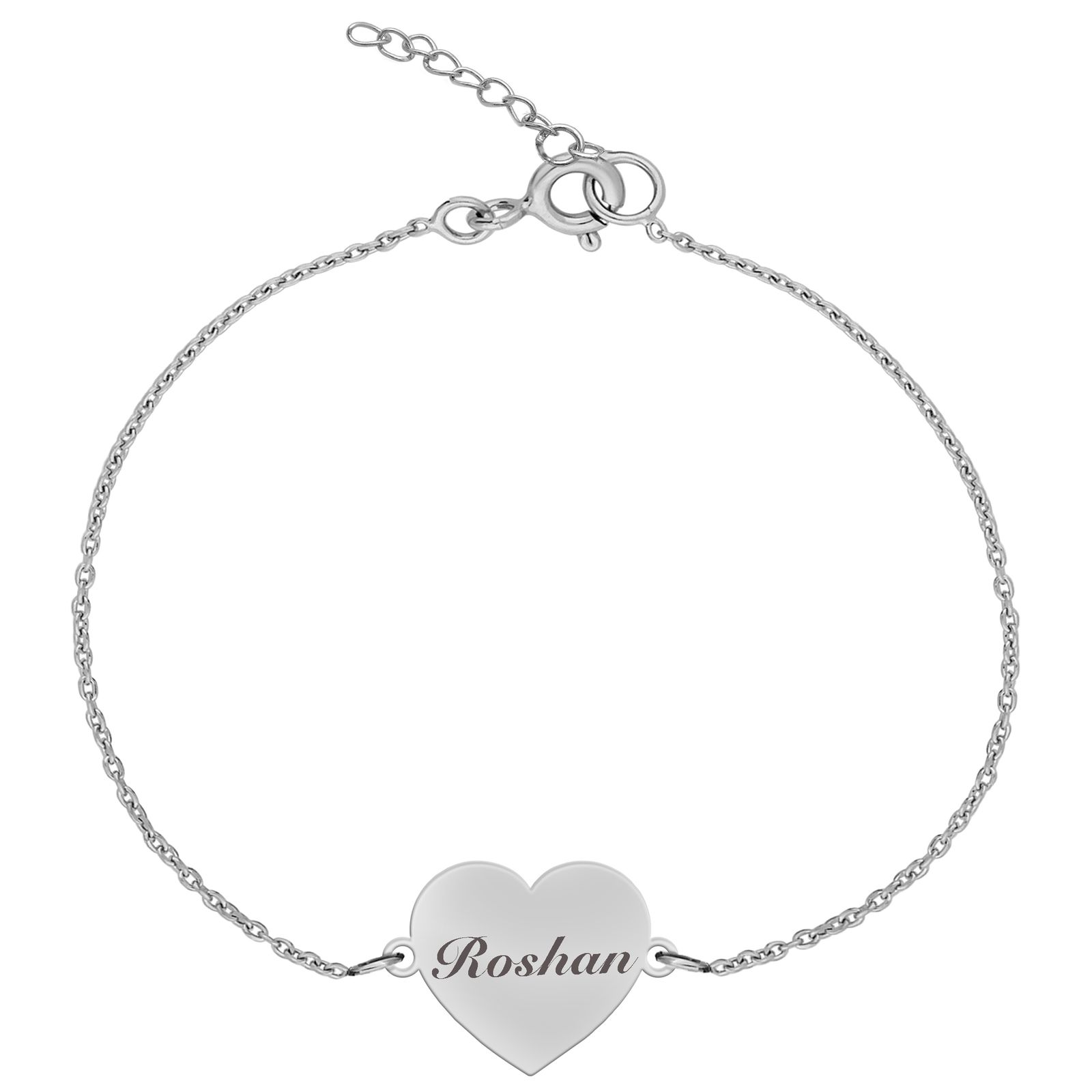 دستبند نقره زنانه ترمه ۱ مدل روشن کد DN 4077 -  - 1