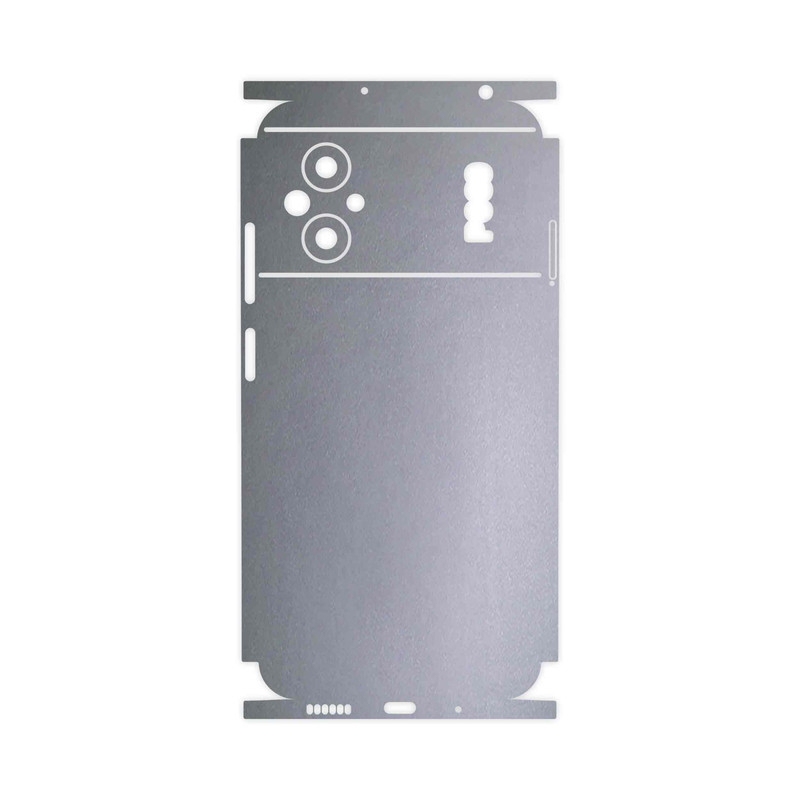 برچسب پوششی ماهوت مدل Matte-Silver-FullSkin مناسب برای گوشی موبایل شیائومی Poco M5