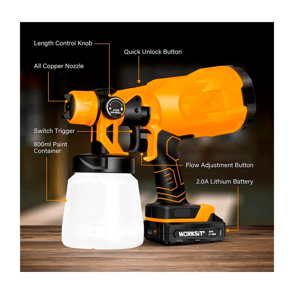 پیستوله شارژِی ورک سیت مدل S20