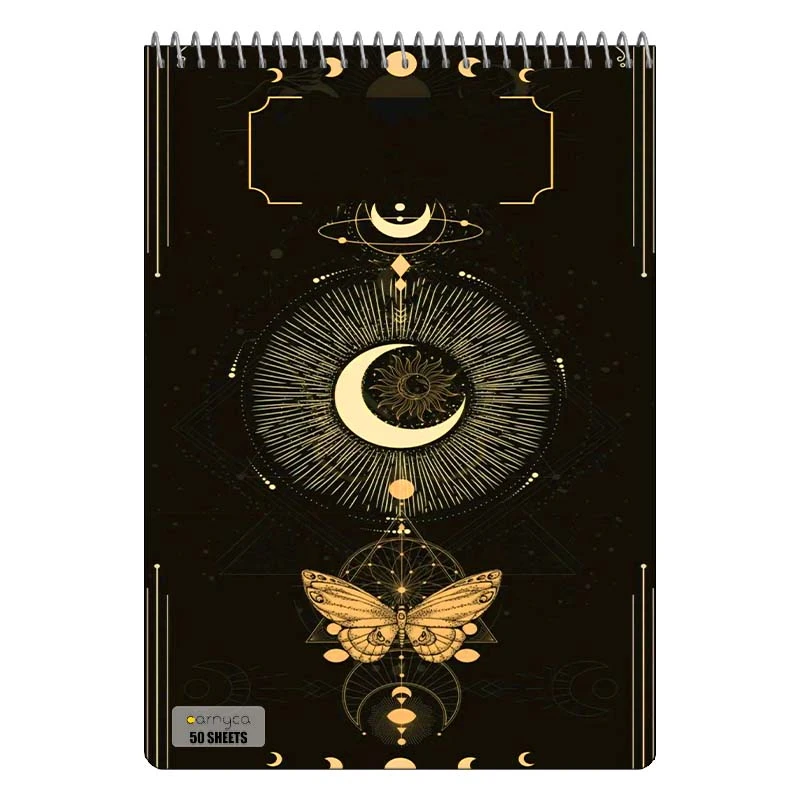 دفتر نقاشی 50 برگ سیمی کارنیکا طرح ماه Moon کد 37509