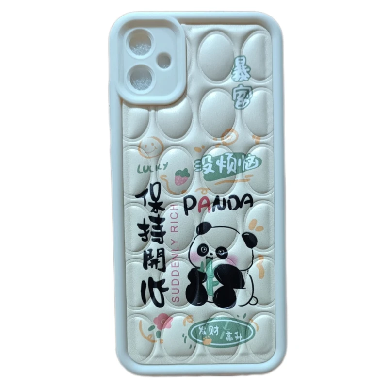 کاور قاب مدل پافری طرح پاندا مناسب برای گوشی موبایل سامسونگ Galaxy A05