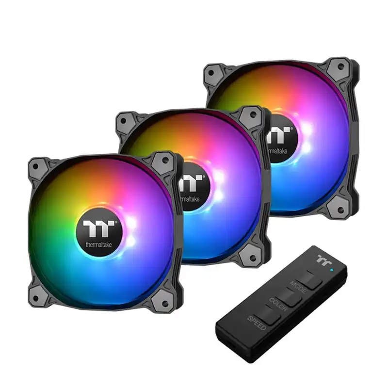 فن کیس ترمالتیک مدل Pure 12 ARGB Sync Radiator Fan TT Premium Edition بسته 3 عددی