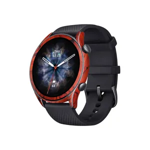 برچسب ماهوت طرح Red_Flower مناسب برای ساعت هوشمند شیائومی Amazfit GTR 3 Pro