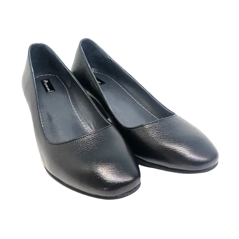 کفش زنانه سرزمین چرم مدل 1707 رنگ مشکی