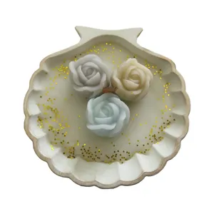 شمع مدل صدف رز کد 509