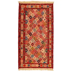 گلیم دستبافت یک متری مدل ورنی کد 9809216