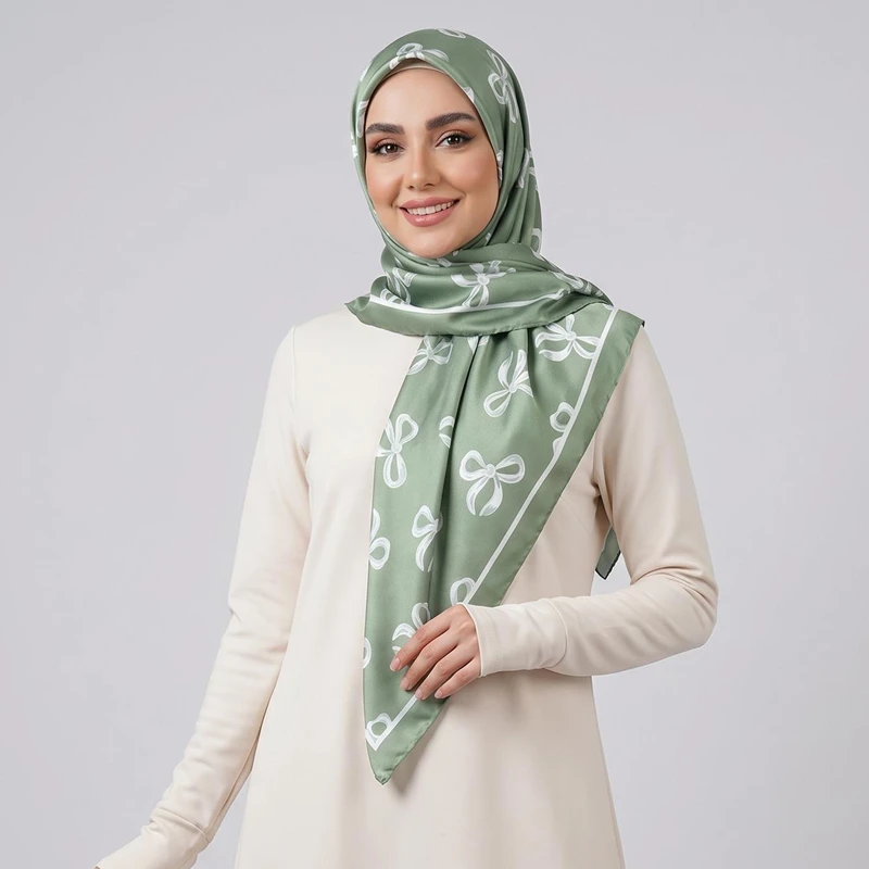 روسری زنانه طرح پاپیون کد ab455