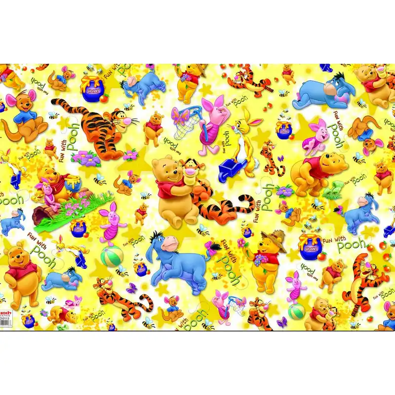 کاغذ کادو مدل کارتونی بسته 4 عددی