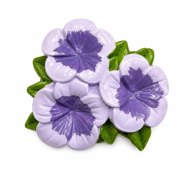 مگنت مدل رویخچالی طرح گل بنفشه
