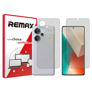 Remax brand shockproof Matte screen protector glass for Xiaomi Redmi Note 13 Pro Plus along with the back protector