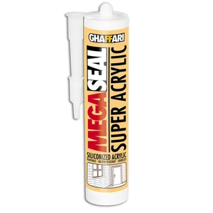 چسب درزگیر سیلیکونی غفاری مدل super acrylic سفید وزن 310 میلی