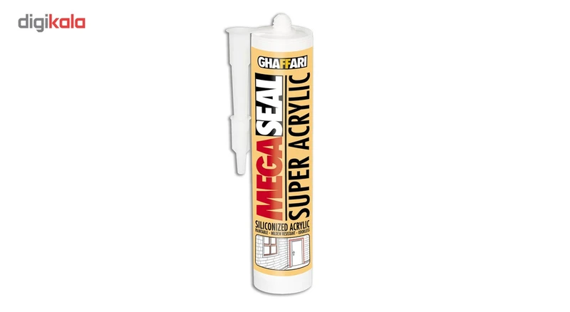 عکس شماره 2 : چسب درزگیر سیلیکونی غفاری مدل super acrylic سفید وزن 310 میلی