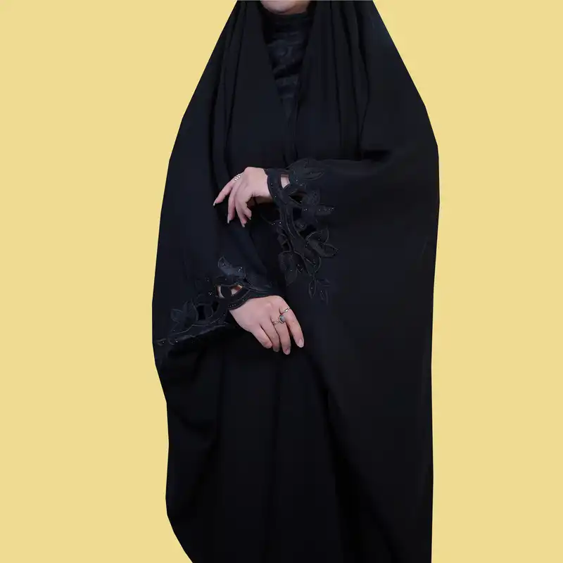 چادر عبایی مدل مخمل نیلوفر