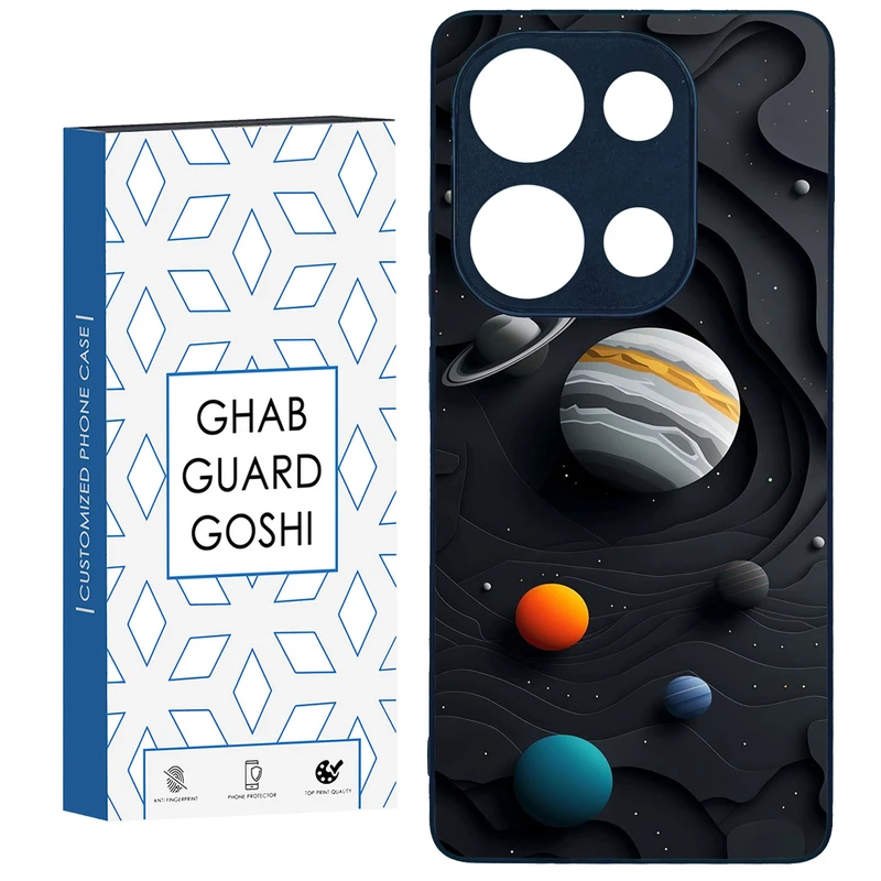 کاور قاب گارد گوشی طرح سیاره کد TPU-195 مناسب برای گوشی موبایل شیائومی Redmi Note 13 Pro 4G / Poco M6 Pro 4G