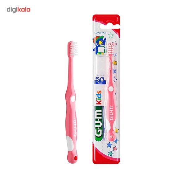 مسواک جی یو ام مدل KIDS برای کودکان 3 تا 6 سال با برس نرم main 1 2
