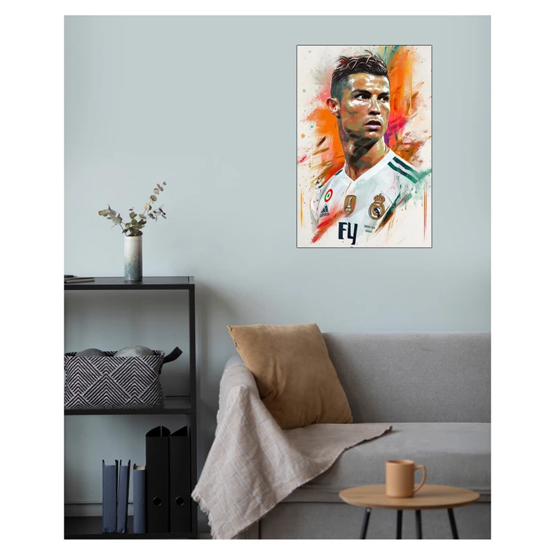 پوستر گوفی مدل فوتبالیست کیریستیانو رونالدو طرح CR7 Cristiano Ronaldo کد KW140