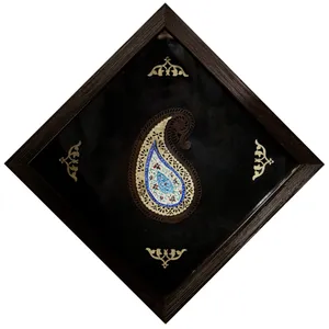تابلو میناکاری طرح بته جقه کد 24