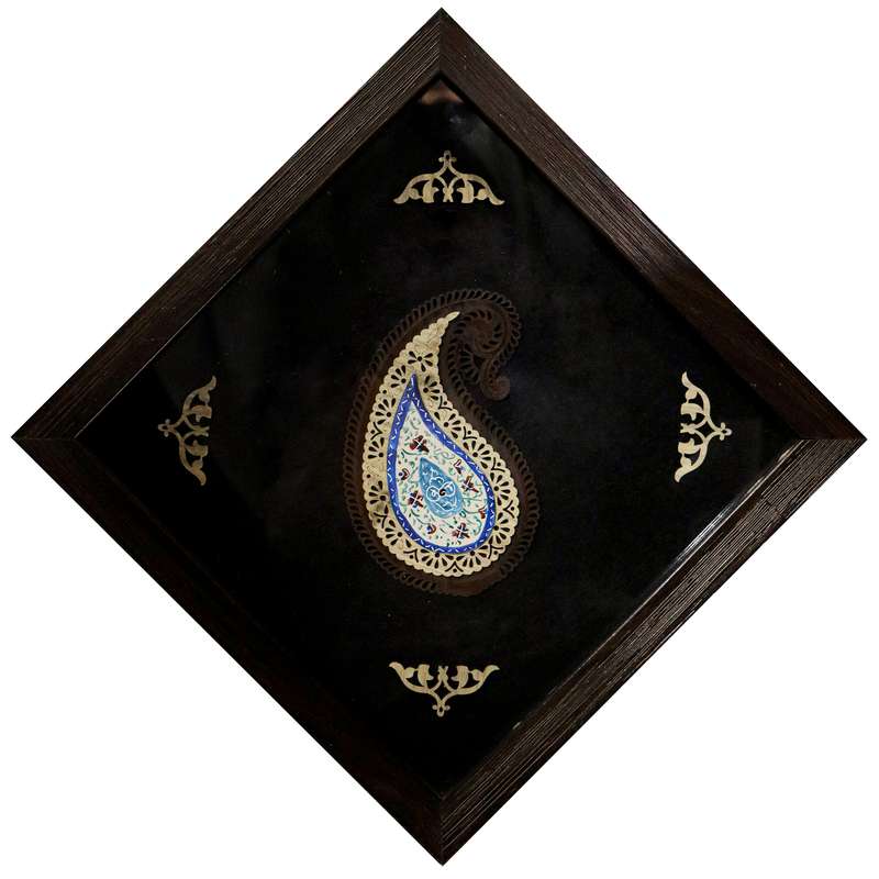 تابلو میناکاری طرح بته جقه کد 24
