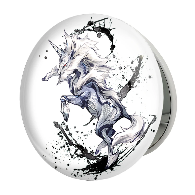 آینه جیبی خندالو طرح بازی شکارچی هیولا (Monster Hunter) مدل تاشو کد 33288