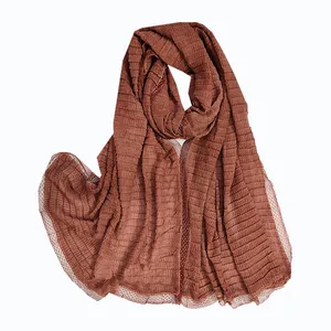 شال زنانه مدل پلیسه دانتل