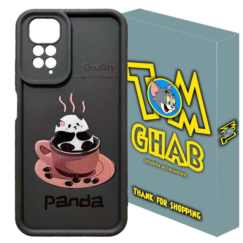 کاور تام قاب مدل سولید طرح PANDA مناسب برای گوشی موبایل شیائومی Redmi Note 11 4G / Note 11S