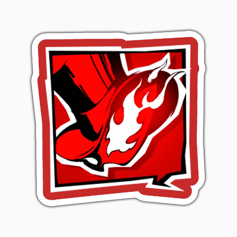 استیکر لپ تاپ و موبایل بووم طرح انیمه Persona5 مدل Logo کد PS165