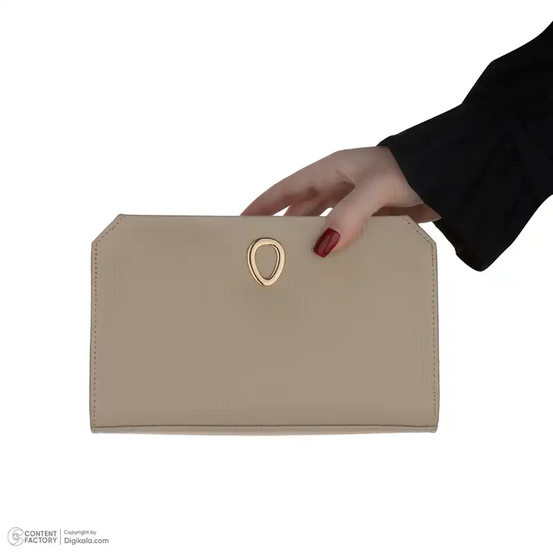 کیف دوشی زنانه اوال مدل 110 رنگ کرم