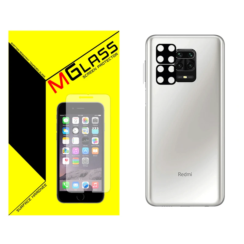 محافظ لنز دوربین ام گلس مدل MGL-02 مناسب برای گوشی موبایل شیائومی REDMI NOTE 9S بسته دو عددی