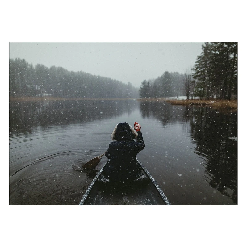 تابلو شاسی ونسونی طرح Snowy River سایز 50x70 سانتی متر