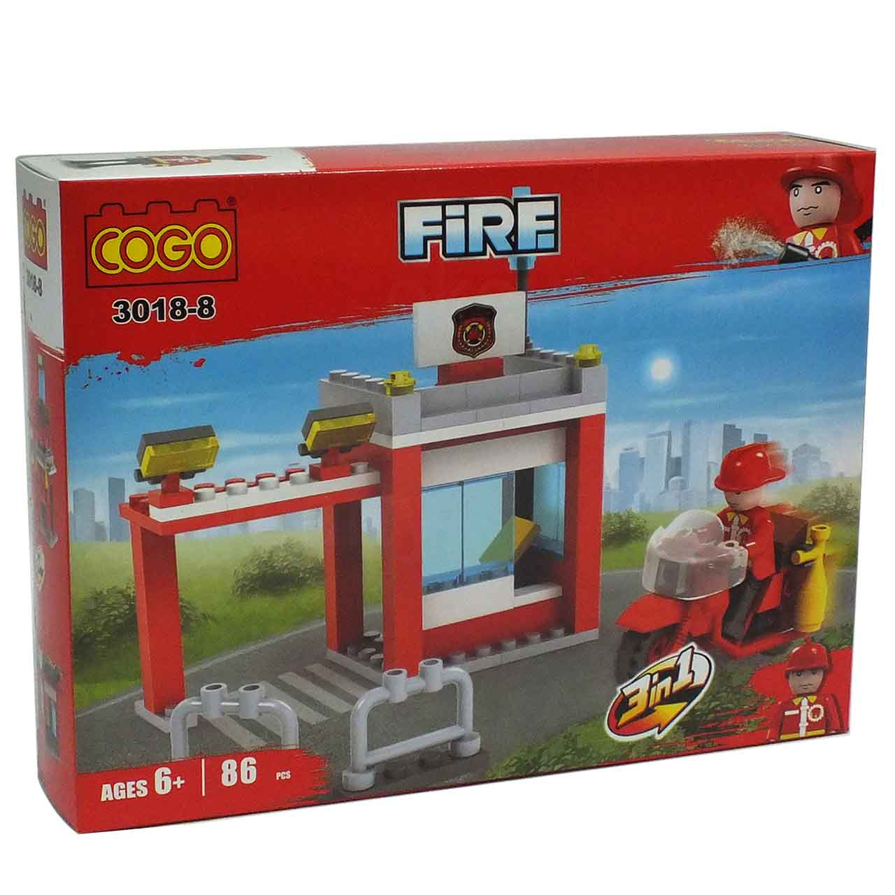 ساختنی کوگو مدل ایستگاه آتشنشانی کد COGO3018-8