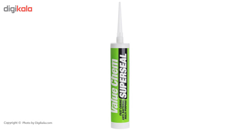 چسب درزگیر سیلیکونی غفاری مدل Value Chem سفید حجم 280 میلی