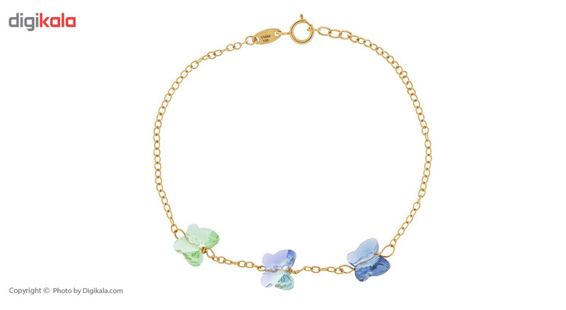 دستبند طلا 18 عیار ماهک مدل MB0796