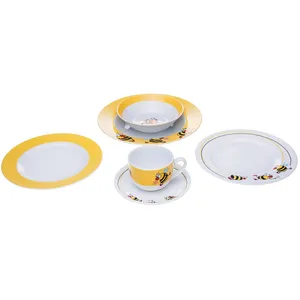 Zarin Iran Porcelain Inds Italia-F Series Bambel Bee 6 Pieces High Grade