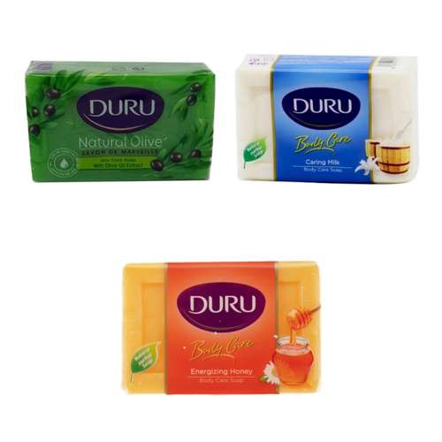 صابون شستشو دورو مدل عسل زیتون شیر تحت لیسانس وزن150 گرم مجموعه 3 عددی