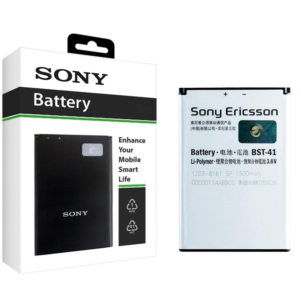 باتری موبایل سونی اریکسون مدل BST-41 با ظرفیت 1500mAh مناسب برای گوشی موبایل سونی اریکسون X10