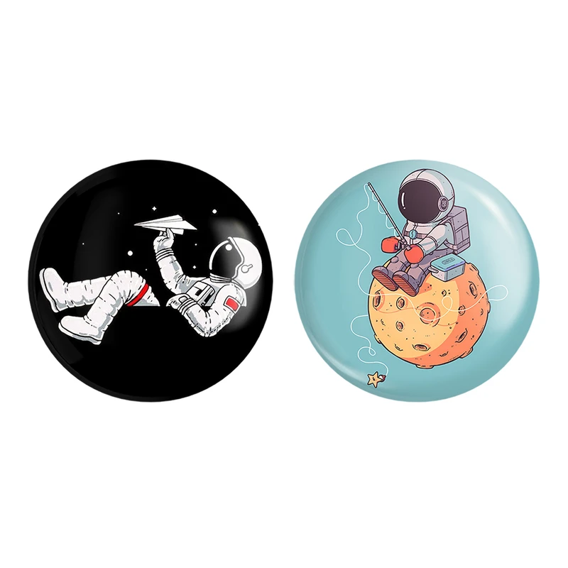 مگنت خندالو طرح فضانورد کد 19231917 مجموعه 2 عددی