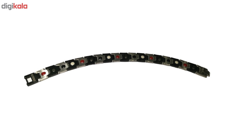 دستبند مغناطیسی داتیس مدل black silver 203 دستبند مغناطیسی داتیس مدل black silver 203