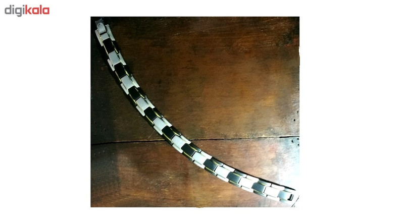 دستبند مغناطیسی داتیس مدل black silver 203 دستبند مغناطیسی داتیس مدل black silver 203