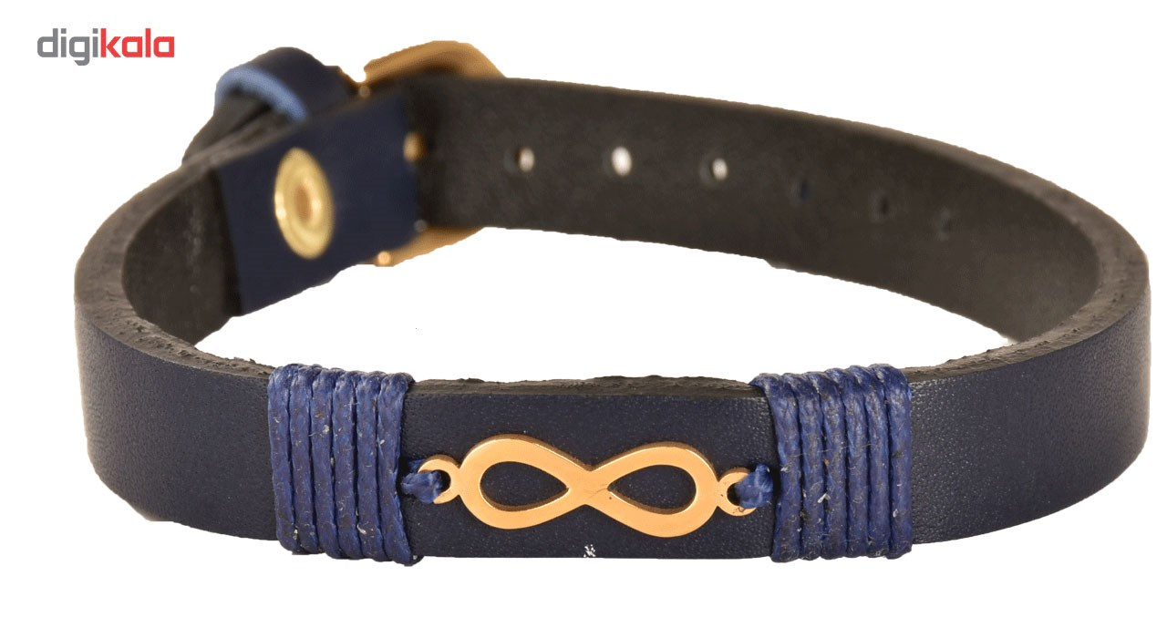 دستبند چرمی کهن چرم طرح بی نهایت مدل BR21-11