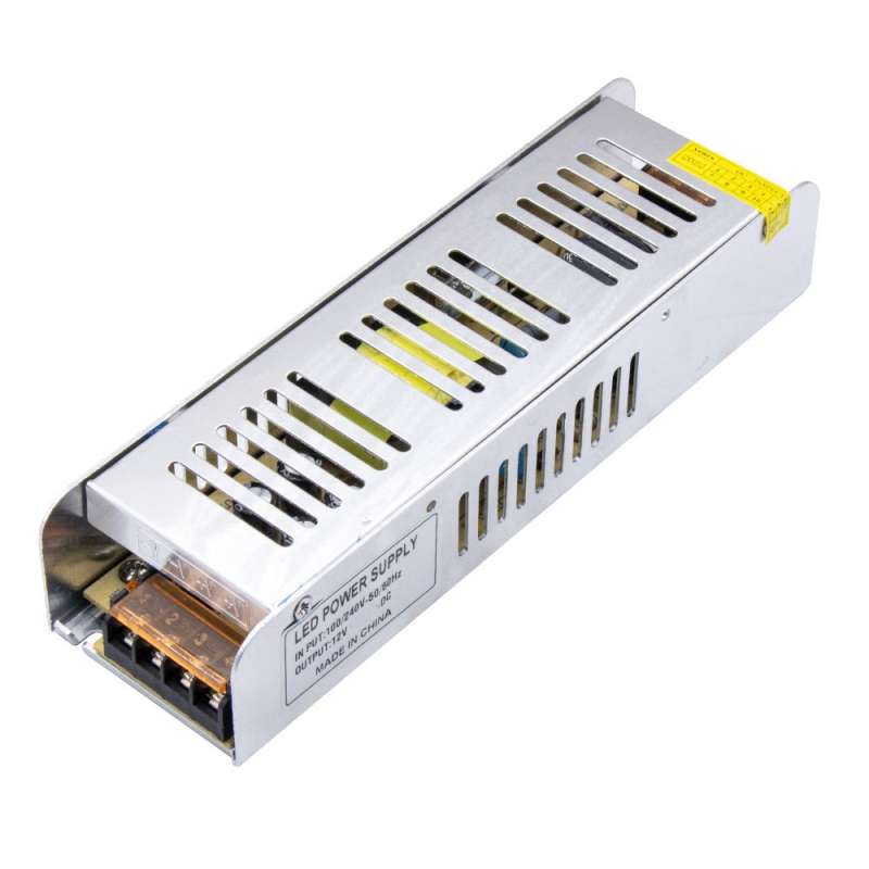 منبع تغذیه سوئیچینگ 12 ولت 12.5 آمپر مدل Slim کد SL150
